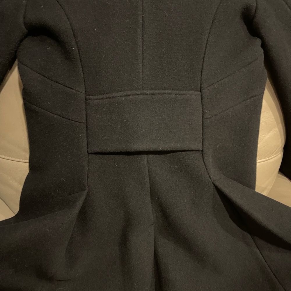 -♥️Alexander McQueen black wool coat, brand new with tags size 48/12 - Picture 8 of 16